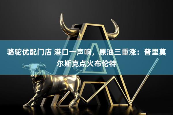 骆驼优配门店 港口一声响，原油三重涨：普里莫尔斯克点火布伦特
