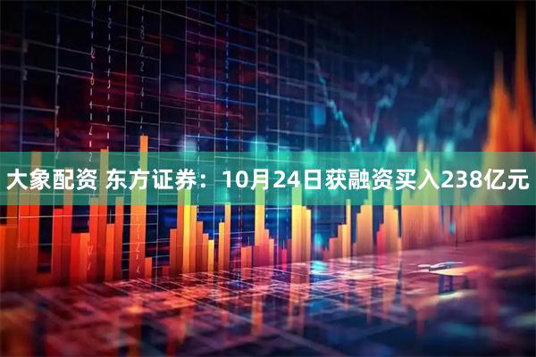 大象配资 东方证券：10月24日获融资买入238亿元